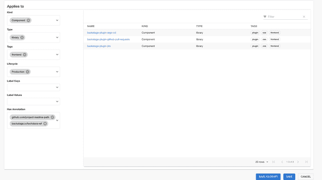 Data Source Entity Filter